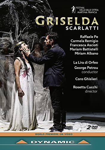 DVD cover for Scarlatti’s “Griselda” opera, featuring two performers.