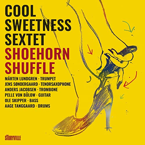 CD cover for "Shoehorn Shuffle" by Cool Sweetness Sextet, featuring a shoe.