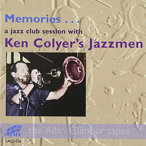 "CD cover with a man holding a microphone and tambourine, beige background, embossed jazz instruments."