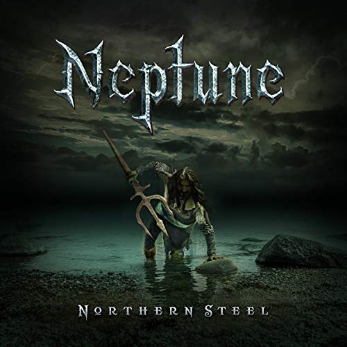 Album cover for Neptune - Northern Steel, featuring a warrior in water.