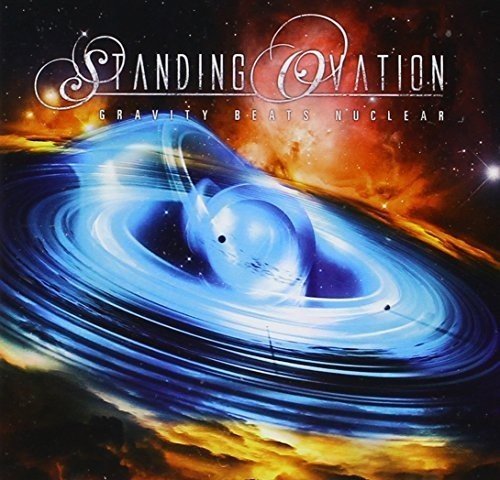 CD cover with swirling blue nebula and band name "Standing Ovation".