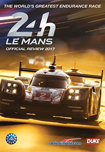 Blu-ray cover for Le Mans 2017 featuring a race car on track at sunset.