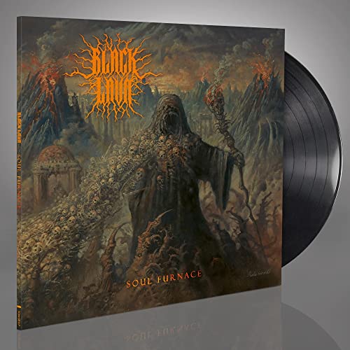 Black Lava “Soul Furnace” vinyl record with dark fantasy cover art.