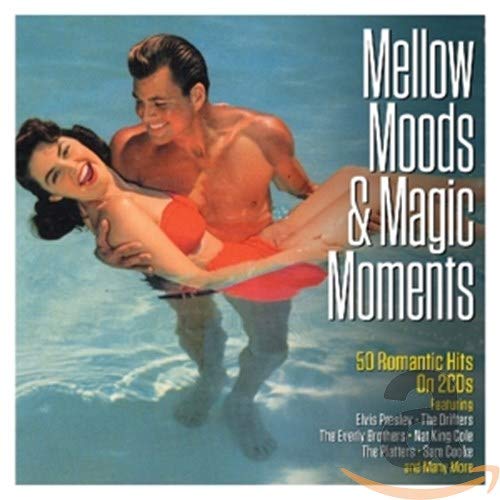 CD cover: Couple in a pool, text "Mellow Moods & Magic Moments".