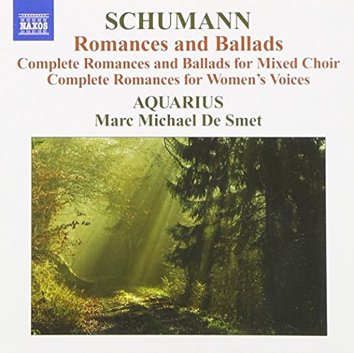 CD cover for Schumann’s Romances and Ballads with forest imagery.