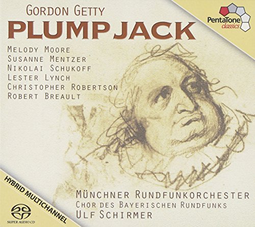 CD cover for "Plump Jack" opera, featuring a sketch of a man's face.