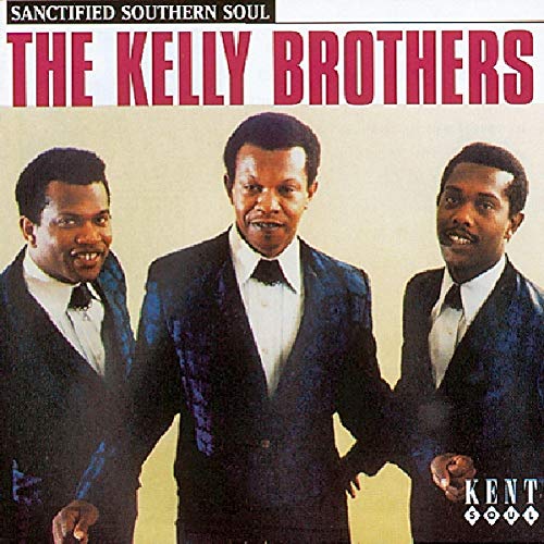 CD cover featuring three Black men in suits, titled "The Kelly Brothers.