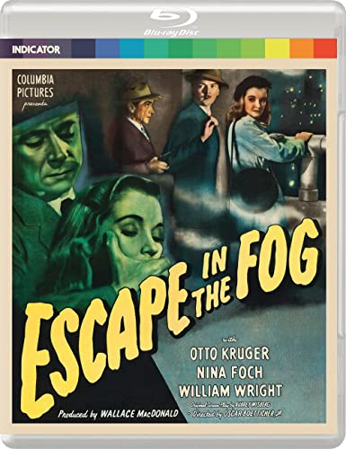 "Blu-ray case with a movie cover featuring a woman and three men."