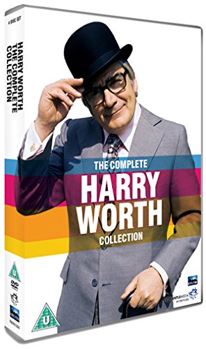 "Harry Worth DVD box set featuring a man in a bowler hat and grey suit."