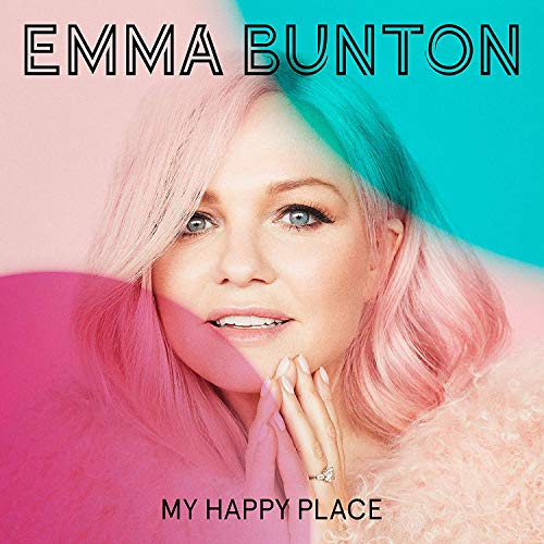 Emma Bunton album cover, "My Happy Place", with a portrait of the singer.