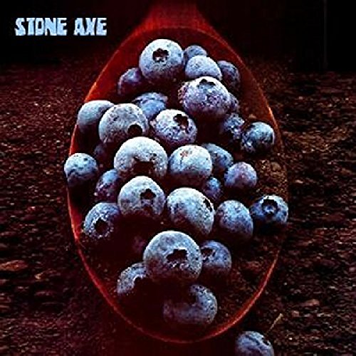 Album cover for Stone Axe featuring a pile of blueberries.