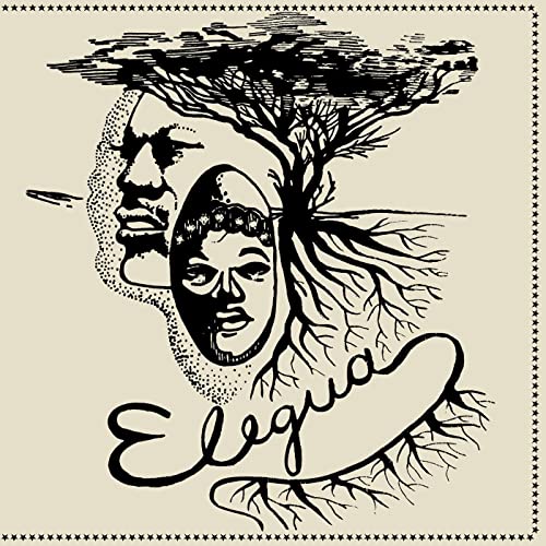 Black and white illustration of a face merging with a tree and roots.