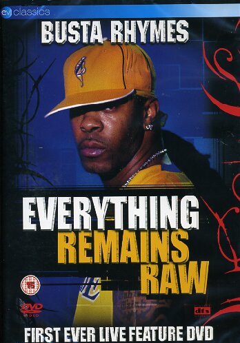 Busta Rhymes DVD cover, featuring the artist in a yellow cap.