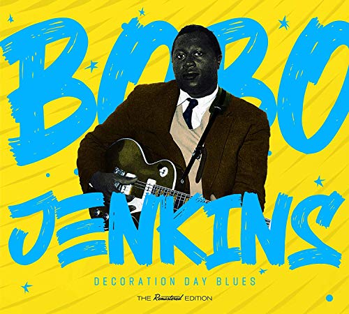 Bobo Jenkins album cover, portrait of a man with a guitar.