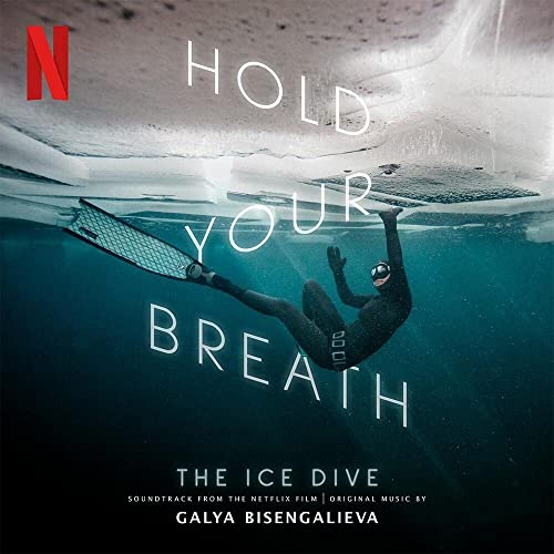 CD cover for "Hold Your Breath: The Ice Dive" featuring a freediver.