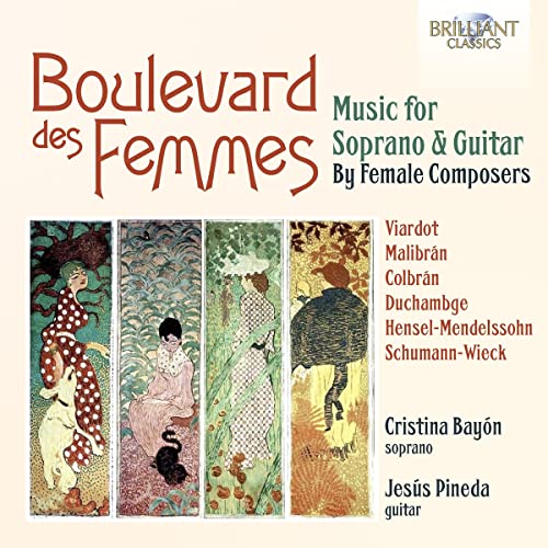 CD cover: "Boulevard des Femmes" with art nouveau style portraits.