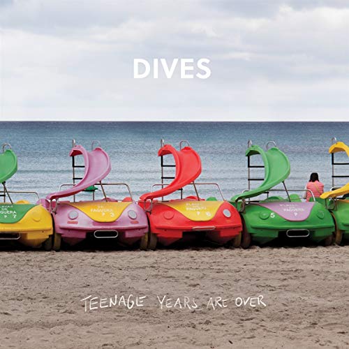 CD cover for Dives’ “Teenage Years Are Over” with colorful pedal boats.