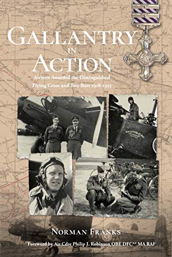 Book cover with title, images of pilots, and a Distinguished Flying Cross medal.
