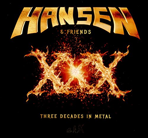 Kai Hansen album cover with fiery “XXX” and gold lettering on black.