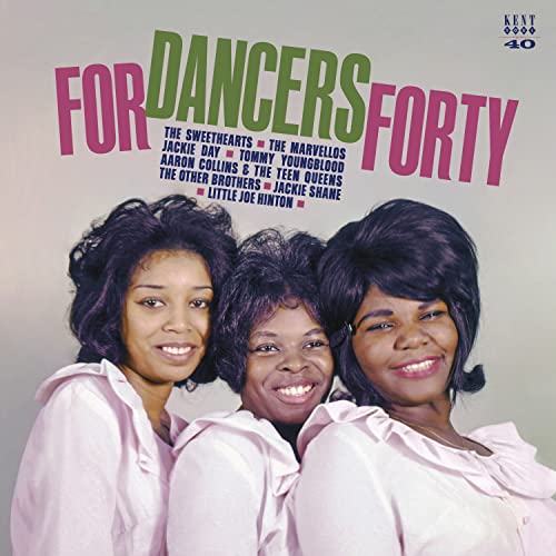 Record album cover featuring three smiling women with bouffant hairstyles.