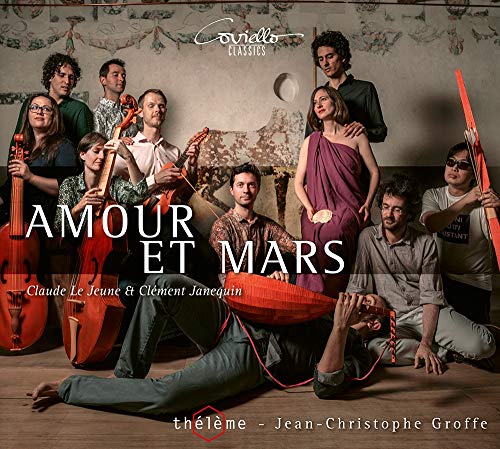 "CD cover featuring a group of musicians posing with various instruments."