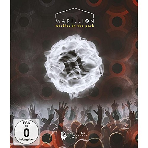 "Marillion concert DVD cover featuring a crowd and a white, smoke-like orb."