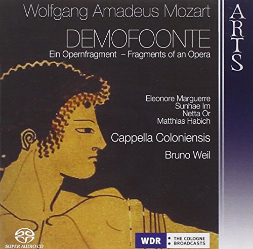CD cover for Mozart’s “Demofoonte” featuring classical bust artwork.