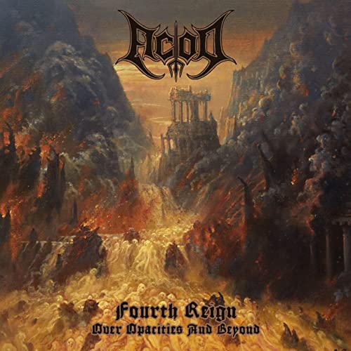 CD cover art: a dark, fantastical landscape with ruins and fiery tones.