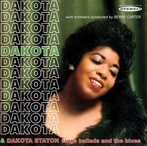 Dakota Staton album cover featuring a portrait of the singer.