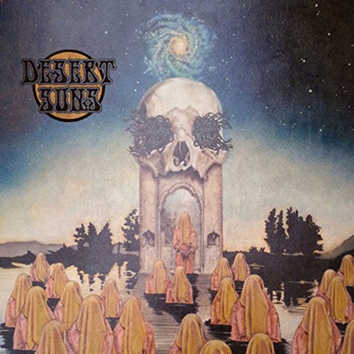 CD cover with skull-shaped monument, figures, and swirling galaxy above.
