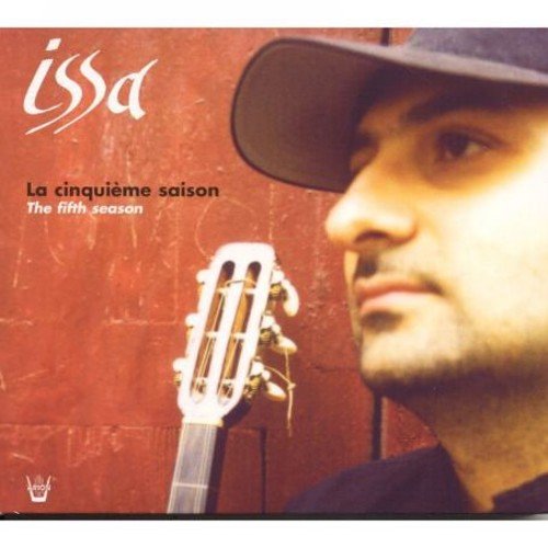 CD cover for Issa’s “La Cinquième Saison” featuring a man with a guitar.