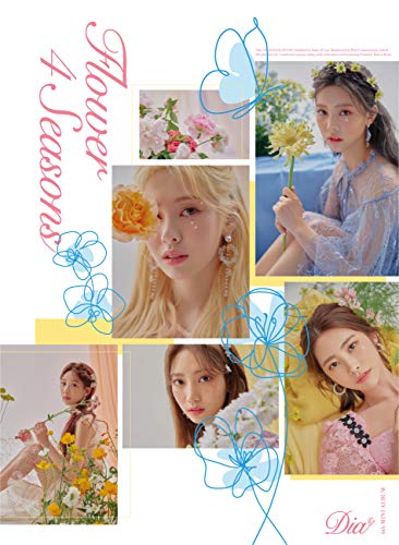 "CD album cover with a collage of five women's portraits surrounded by flowers."