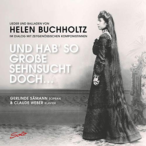 CD cover featuring a portrait of composer Helen Buchholtz in vintage style.