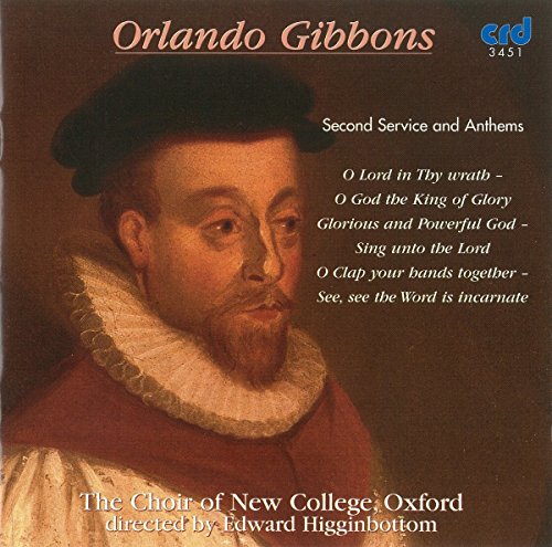 CD cover featuring a portrait of Orlando Gibbons with track listing.