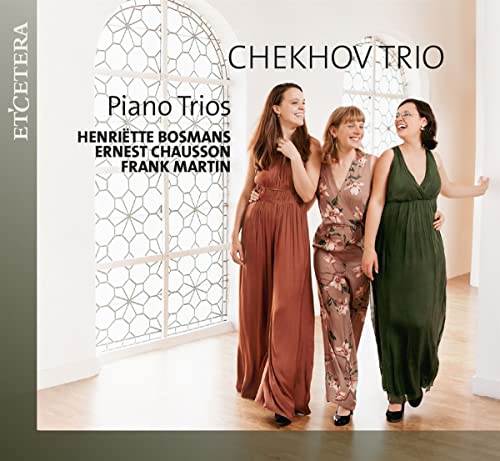 CD cover featuring the Chekhov Trio, three women in dresses.