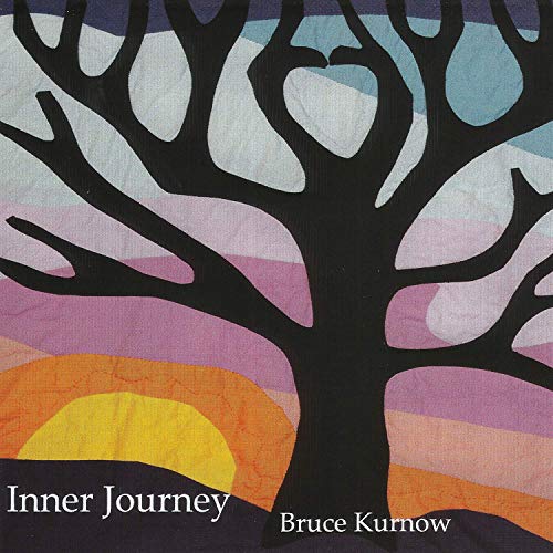 CD cover: abstract tree silhouette over a colorful sunrise landscape.