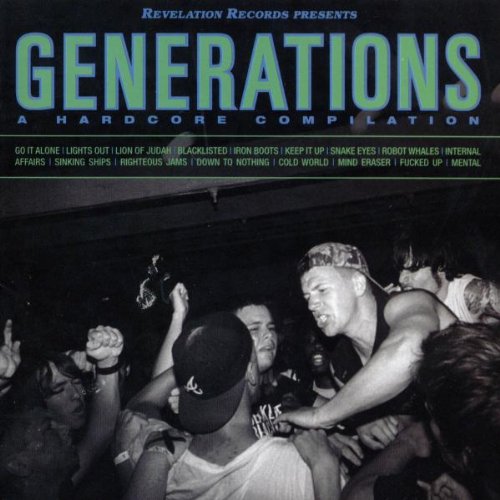 CD cover for "Generations: a Hardcore Compilation" with a crowd scene.