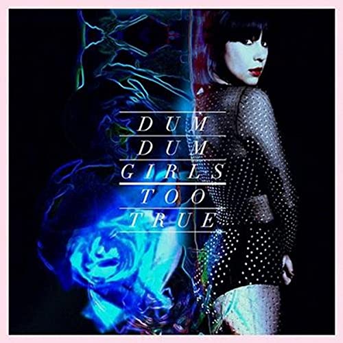 Album cover for Dum Dum Girls’ “Too True” featuring a woman’s portrait.