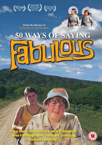 The image is a DVD cover featuring two boys on a dirt road.