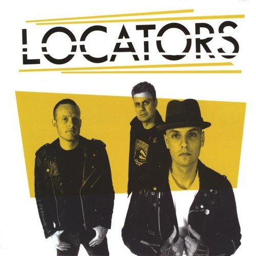 CD cover for Locators featuring three men in dark clothing.