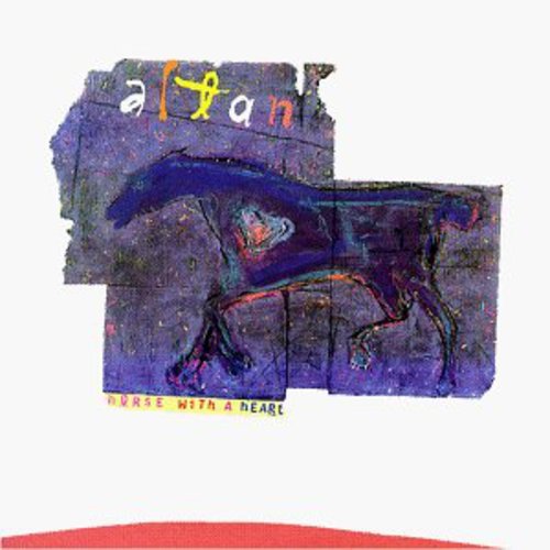 "CD cover with a purple horse illustration and 'Altan' text on a white background."