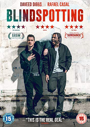 Blindspotting" DVD cover featuring Daveed Diggs and Rafael Casal.