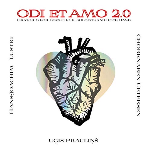 CD cover: iridescent anatomical heart with text “Odi Et Amo 2.0”.