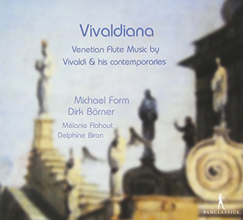 "CD cover with blurry image of statues and text 'Vivaldiana'."