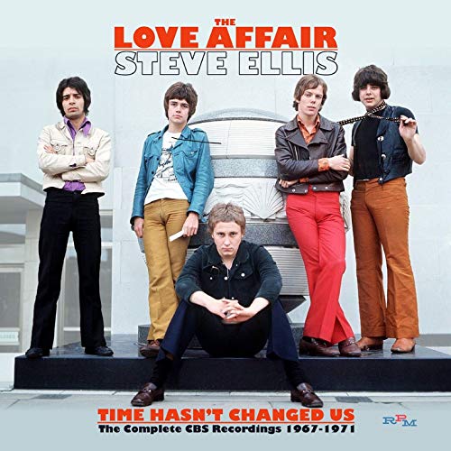 "CD cover featuring The Love Affair band members posing on a platform."