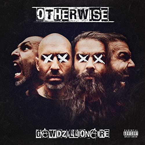 Otherwise album cover, "Gawdzillionaire," featuring four men with obscured eyes.