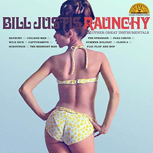 Vinyl record cover featuring a woman in a yellow bikini.