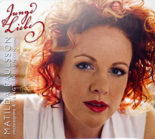 CD cover with a woman's portrait and red cursive title "Junge Liebe" at the top.
