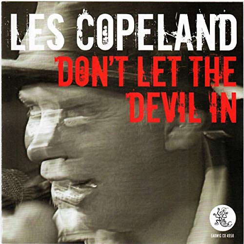 CD cover for Les Copeland’s “Don’t Let The Devil In,” featuring a portrait.