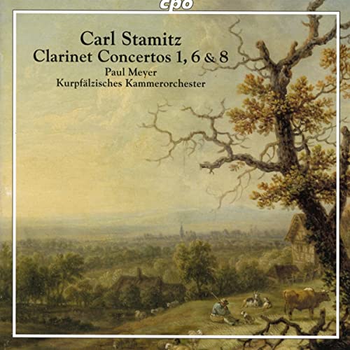 CD cover featuring a pastoral landscape painting and text details.